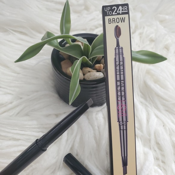 TASH Cosmetics Up To 24Hr Dark Brown Brow Pencil & Brush - Picture 4 of 4